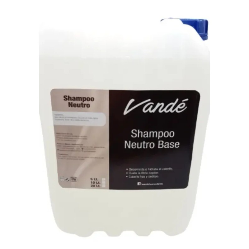 2 Piezas Shampoo Neutro Base Blanco Nacarado 20 Lts C/u