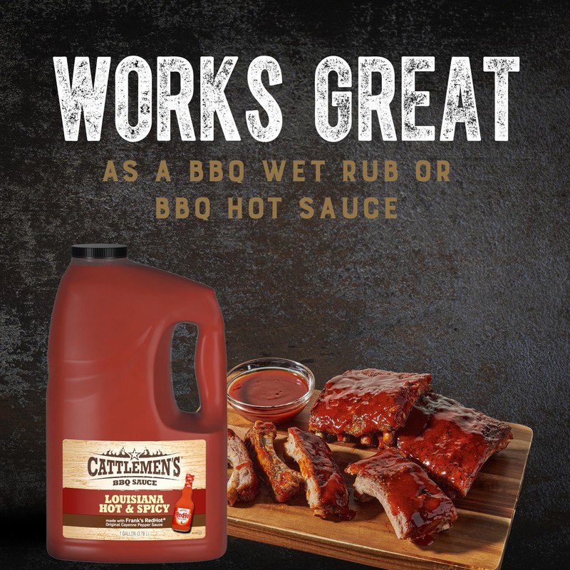 Cattlemen's Louisiana Hot & Spicy BBQ Sauce, 1 gal -