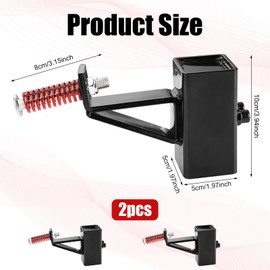 PEUTIER 4pcs Steel Target Hangers, T Post Target Hanger Adjustable Height AR500 Steel Target Stand Shooting Target Stand Base Gong Target Conversion Adapter for Shooting Hunting