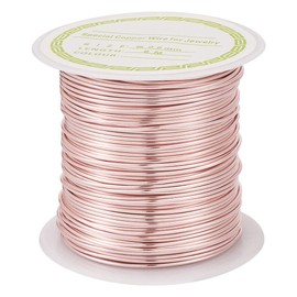 Craftdady 8M x 0.8mm Copper Wire Long Lasting Plated Rose Gold Tarnish Resistant Craft Wire For Sculpting Armature Jewellery Making
