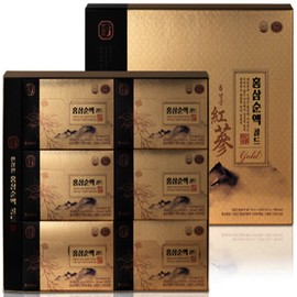 Hansamin Red Ginseng Pure Liquid Gold Gift Set 70ml 30 sachets (1 unit) / 한삼인 홍삼순액 골드 선물세트 70ml 30포 1개