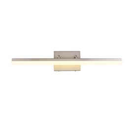 mirrea 24in Modern LED Vanity Light for Bathroom Lighting Dimmable 24w Brushed Nickel (Warm White 3000K)