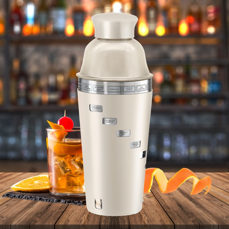 OGGI Dial A Drink Cocktail Shaker - Warm Gray, 15