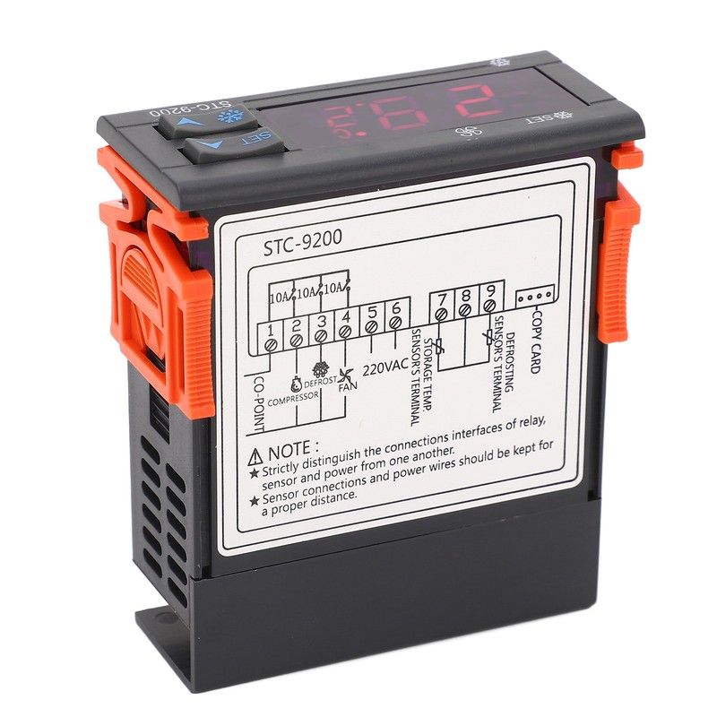 Digital Temperature Controller Dual Sensor LED Screen Thermostat for Cold