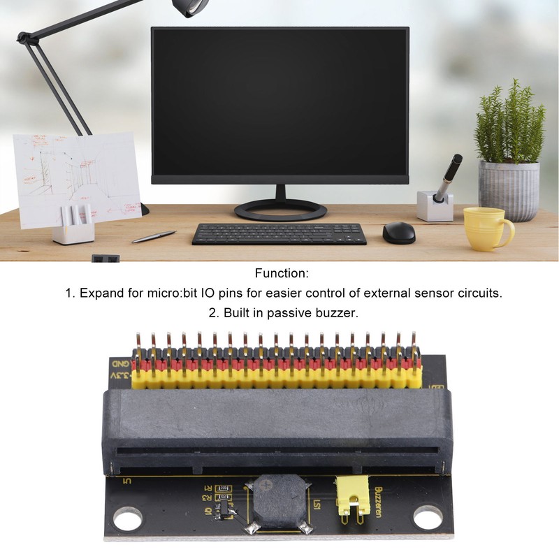 For Micro:bit IO Expansion Board Teaching Programming Horizontal Adapter Board