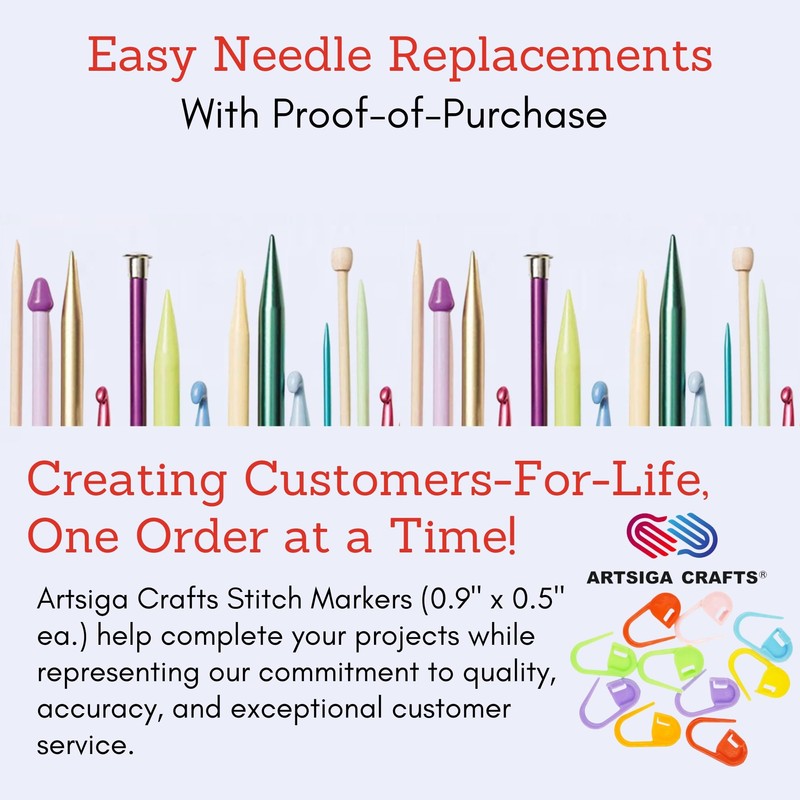 Lykke Knitting Needles Interchangeable Tips Driftwood 5 inches long (13cm)