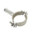 2Pcs Stainless Steel Pipe Support, Adjustable Pipe Bracket Clamp Pipe