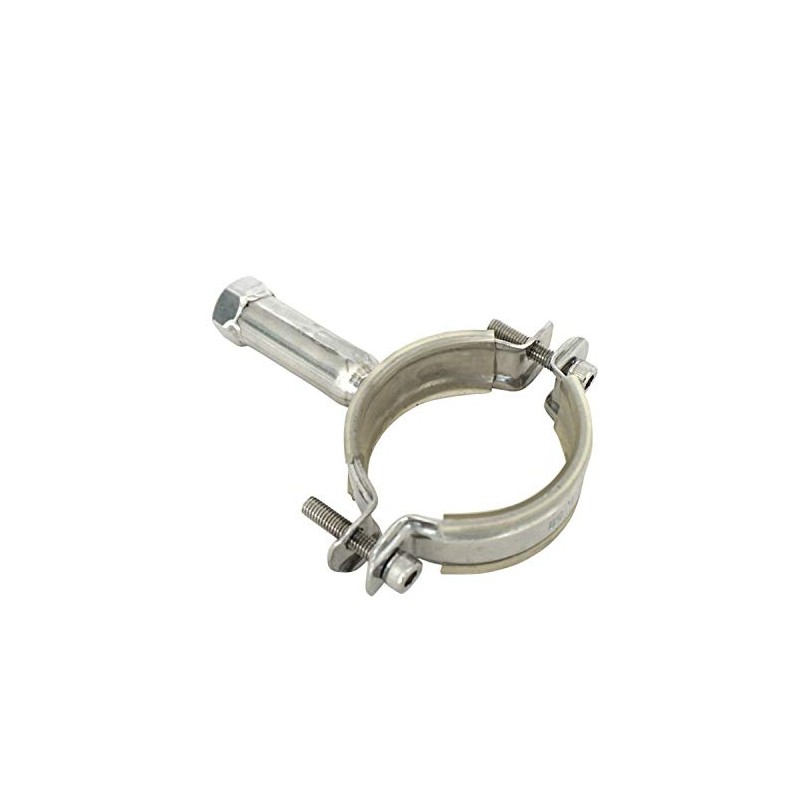 2Pcs Stainless Steel Pipe Support, Adjustable Pipe Bracket Clamp Pipe