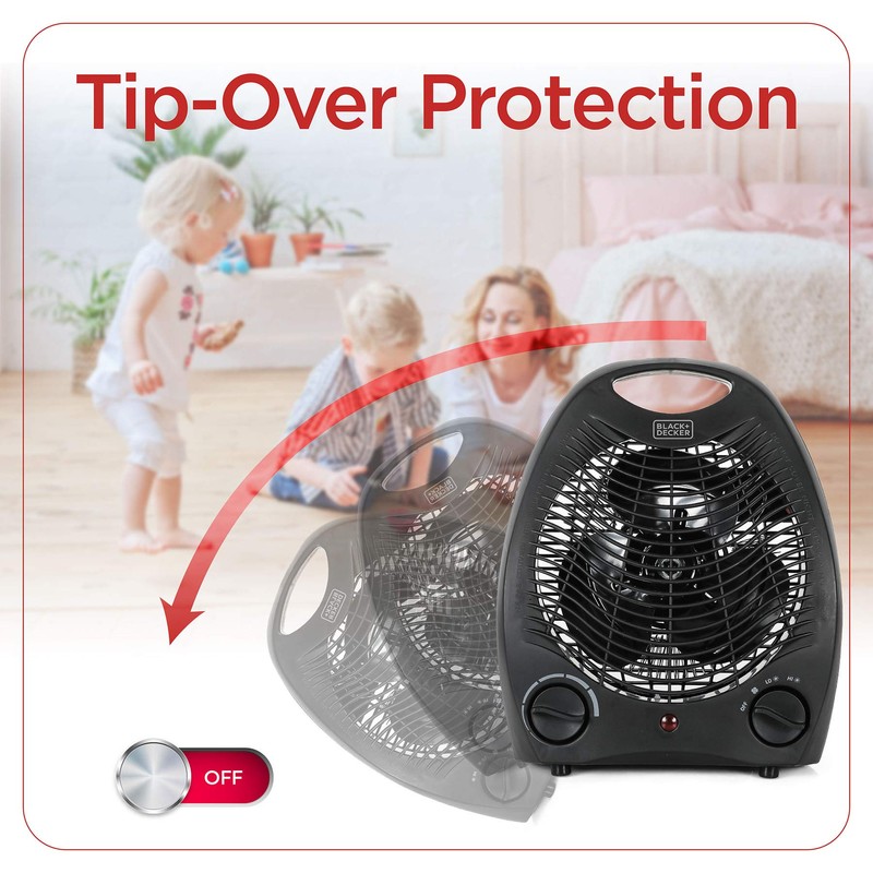 BLACK+DECKER Personal Desktop Heater, Space Heater for Office Desk, Home