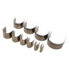 10 Pcs Leather Cutting Mold Hand Made DIY Semi Circular