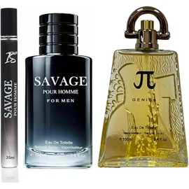 Savage Cologne for Men + PI by Genius Cologne for Men Eau De Toilette Spray, 3.4 Fl Oz each (Pack of 3) - Clashoky