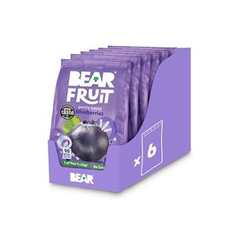 BEAR Fruit Blueberries - Sharing Pack - Gently Baked Fruit - Healthy - Vegan - 8 x 75g