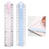 2 Packs Foldable Ruler 30cm Folding Ruler Plastic Transparent Folding