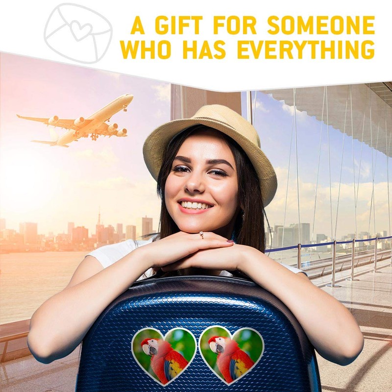 2 x 7.5cm Heart Stickers - Rough Collie Animals Pets