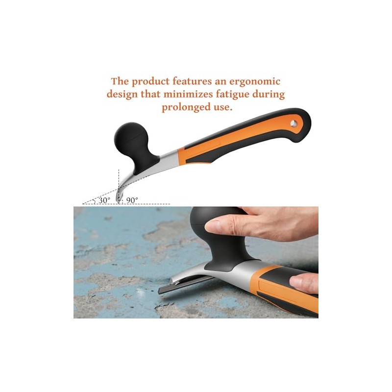 Professional 2-1/2" Tungsten Carbide Scraper - Extra Long Double-Sided Blade