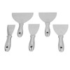 5PCS Putty Scrapers Stainless Steel Scraper Set Plaster Grout Putty