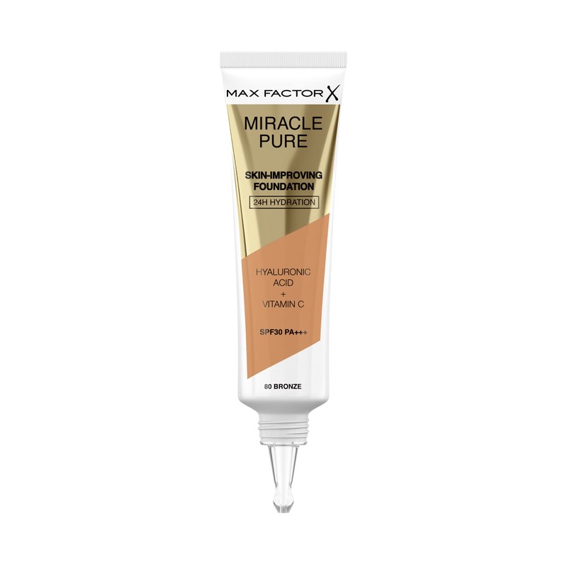 Max Factor Miracle Pure Skin Improving Foundation Colour 80 Bronze