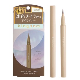 Kingdom KINGDOM Liquid Eyeliner R1 Latte Brown [Easy to Write Impressive Latte Brown] Popular Color Ultra Thin Liner Waterproof Smudge Proof