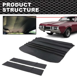CROSSDESIGN Tier Ceiling Headliner Compatible with 1969 1970 1971 1972 Oldsmobile Cutlass & 442