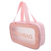 Baluue Transparent Makeup Bag with Smooth Zipper Medium Portable Travel