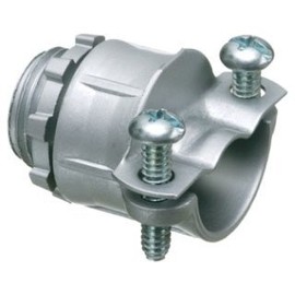 Arlington 4204 Die Cast Zinc Non-Insulated Throat Straight All-Purpose Greenfield Connector 1-1/4 Inch