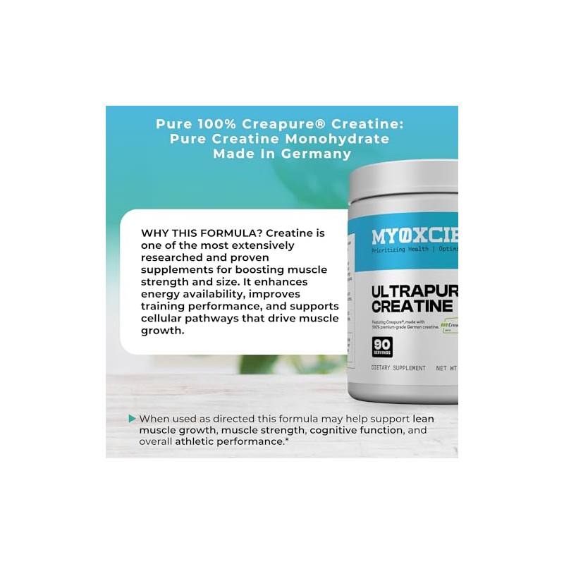 MYOXCIENCE Creapure® Creatine | 5 Grams German Creatine Monohydrate Per