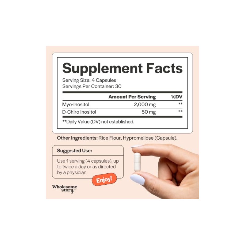 Myo Inositol Chiro Mezcla Suministro Días Relación Más Beneficiosa Vitamina
