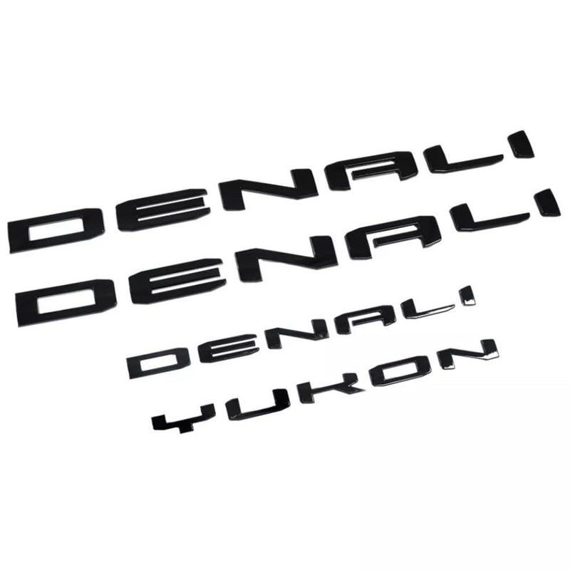 Left/Right 3D Letters Emblem Badge Compatible with 2021-2023 Denali Yukon
