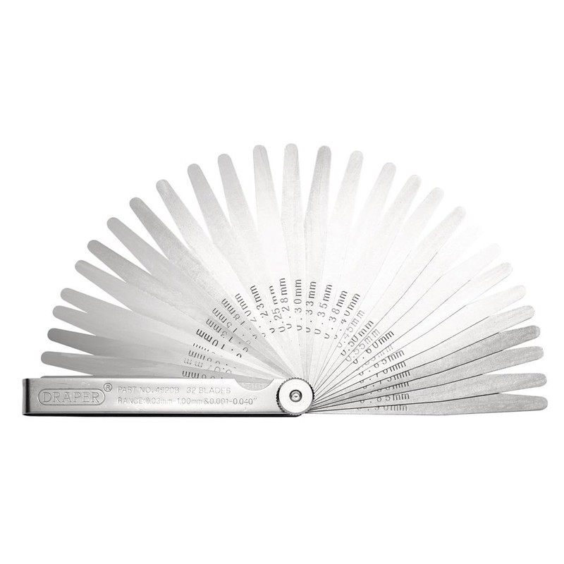 Draper 51720 Dual Marked Feeler Gauge Set, Blue