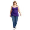 Emmalise Women's Basic Plus Size Long Camisole Cami Top Value