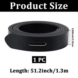 CALFOVERA 51.18 Inch PU Leather Fashion Skinny Knot Waist Belt Adjustable Soft No Buckle Cinch Strap Waistband Leather Tie A Knot Thin Waist Band Rope for Dresses Jeans Jumpsuit Coat (Black)