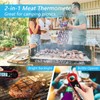 Meat Thermometer Digital for Cooking and Grilling, Collapsible Probe, with