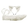 QinRuan Faux Fur Anime Dress Up Set Fox wolf Tail