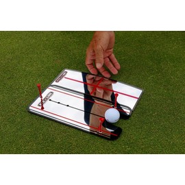 EyeLine Golf Small Putting Alignment Shoulder Mirror - Portable Aids to Improve Your Putting Setup, Eye Placement, Putter Face Angle, Starting Line & Much More