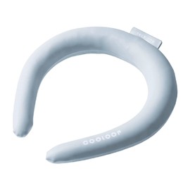 Cogit COOLOOP Neck Ring, Freezes at 82.4°F (28° C), Cools for 2 Hours Under Scorching Sun in Midsummer, 3rd Place Overall Hit Ranking in 2022 in Nikkei Trendy, Light Gray, M Size