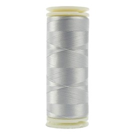 WonderFil, Specialty Threads, InvisaFil, 2-Ply Cottonized Soft Polyester, Silk-Like Thread for Fine Sewing, 100wt - Winet Sky Grey, 400m