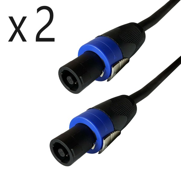 Unbranded/Generic 2 Pack 10ft Speakon Compatible Amp DJ PA Speaker