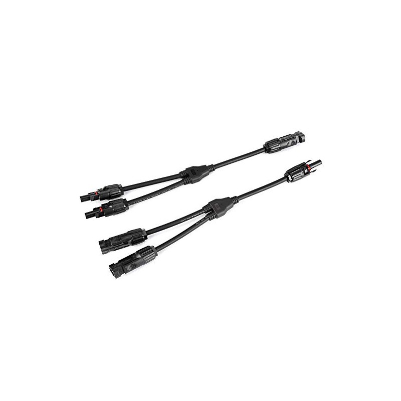 Conector Y MC4 para Panel Solar, Cable de Extensión Paralelo