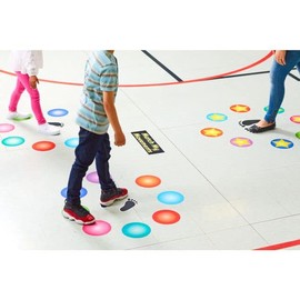 Really Good Stuff EZ Stick Movement Match Decal Stickers - 39 Decals for Floors and Hallways - Get Moving Activity for Students in The Classroom