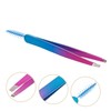 OHPHCALL Eyebrow Tweezer with Brush Travel Eyebrow Clamp Colorful Eyebrow