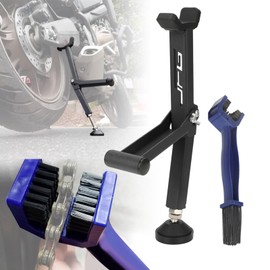 Motorbike Stand Paddock Stand Motorcycle Cleaning kits Paddock Stand Rear with Motorcycle Chain Brush Universal for Most Sportbike Naked Touring Cruiser