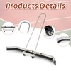 AIWFL 4.5FT Stainless Steel Sport Tennis Court Squeegee with Wheel,