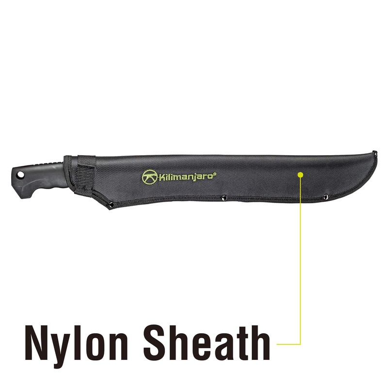 Kilimanjaro 21 Inch Stainless Steel Machete with Serrated Back and