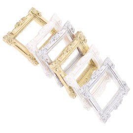 ABOOFAN 6pcs Resin Mini Photo Frames Vintage Decor Ornaments for Craft Projects Diy Miniature Houses Nail Art Displays