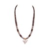 BlueRica Shark Tooth on Graduated Brown Coconut & Oyster Shell