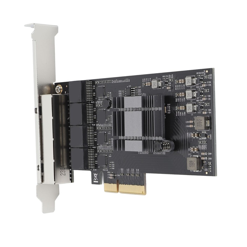 2.5Gb PCIe Network Card Professional 4 RJ45 Ports RTL8125BG Chip