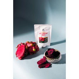 Jimsweets Soft Dried Red Dragon Fruit, Vietnamese Tropical Fruit, 8 Ounces, Premium Quality, No Sugar Added, No GMO, No Artificial Ingredients