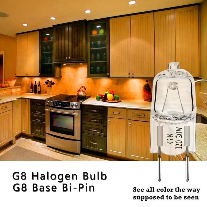 G8 Light Bulbs 20Watt 120Volt Halogen Light Bulb G8 Base