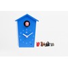 KOOKOO AnimalHouse Blue, Striking Small Cuckoo Clock with 5 Farm