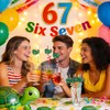 6 7 Meme Gen Crazy Straws for Kids Ninja Green